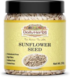 DAILYHERBS Raw Sunflower Seeds, Rich in Magnesium, Protein & fiber, Edible Healthy Sunflower Seeds