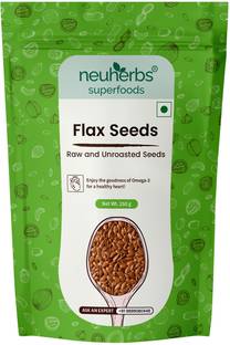 Neuherbs Raw & Unroasted Organic Flax Seeds | Rich In Omega-3 Fatty Acid | Weight Loss Brown Flax Seeds