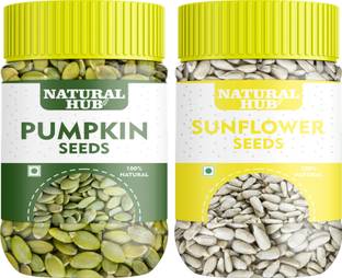 Natural Hub Pumpkin & Sunflower Seeds Combo for Weight Management- 100GM Each Pumpkin Seeds, Sunflower Seeds