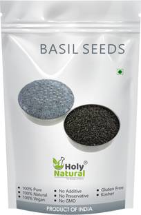 Holy Natural BASIL SEEDS - 200 GM Sweet Basil Seeds