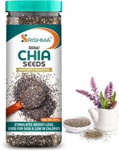 Srishma Raw Chia Seeds for Weight Loss | Loaded with Omega 3, Zinc & Fiber | Diet Food Chia Seeds