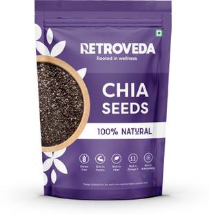 Retroveda Chia Seeds - Raw Seeds for Eating | Non GMO | Seeds for Weight Management | Chia Seeds