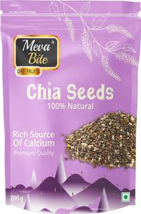 MevaBite Premium Raw Chia Seeds for Eating, Weight Loss, Healthy Skin | Fibre Rich Seeds/ Chia Seeds