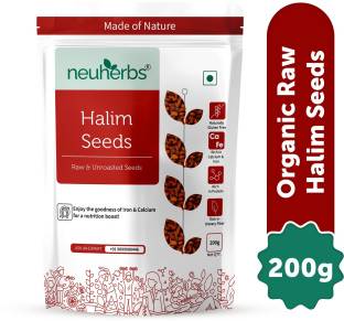 Neuherbs Raw & Unroasted Halim Seeds | Protein Rich Garden Cress Seeds for Hair Growth Garden Cress Seeds