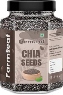 FarmLeaf Raw Chia Seeds for Weight Loss with Omega 3 , Zinc and Fiber, Rich in Calcium Chia Seeds
