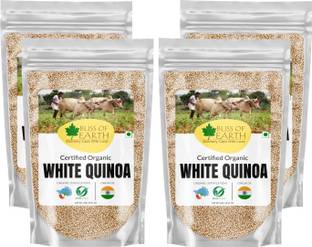 Bliss of Earth USDA Certified Combo Of Organic White Quinoa Raw Superfood Pack Of 4 (700gm Each) Quinoa Seeds