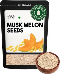 TWF Raw Muskmelon Seeds|Kharbooja Magaj|Peeled|Perfect for Snacking & Cooking Muskmelon Seeds