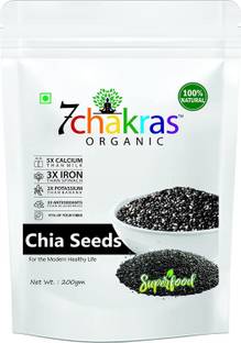 7 chakras Organic 200g Chia Seeds Healthy Snacks For Eating / Super Food -200g Chia Seeds