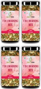 Hobby Herbs 7in1 Morning Mix 800 gm ( 4 x 200gm ) | Roasted and Salted Seed | Mix Seeds Mixed Seeds