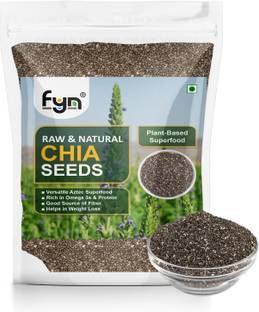 FYN Raw Black Chia Seeds for Eating, Plant Based Protein, Helps with Weight Loss - Black Chia Seeds
