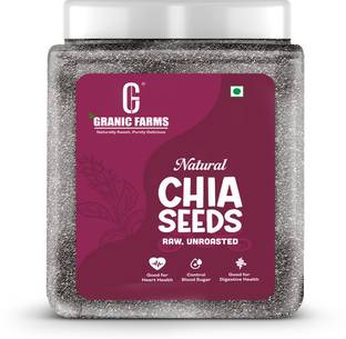 Granic Farms Premium Raw Chia Seeds For Weight Loss with Omega 3, Calcium and Fiber Rich | Chia Seeds