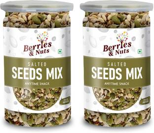 Berries & Nuts Roasted & Salted Seeds Mix | Pumpkin, Watermelon, Sesame & Flax Seeds | Mixed Seeds