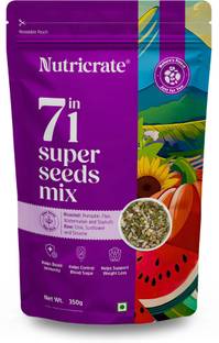 Nutricrate 7 in 1 Super Mixed Seeds for Eating, Roasted, Protein Rich & for weight loss. Mixed Seeds