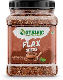 Nutrific Flax Seeds | Rich in Protein & Omega 3 | Fibre Rich Alsi Seeds Brown Flax Seeds