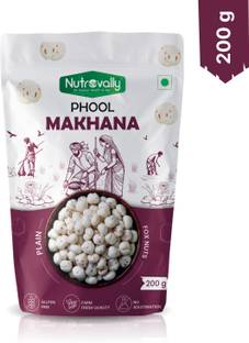 NutroVally Premium Phool Makhana | Healthy Snack | Ideal for Weight Loss & Fasting Raw Phool Makhana, Lotus Seeds(Makhana)