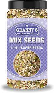 Grannys Dryfruits 5 in 1 Super Seeds and Nut Mix for weight loss, Ready To Eat Healthy snacks Mixed Seeds