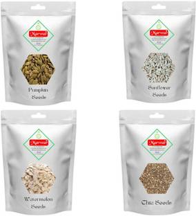 Marwar Combo Pack | Pumpkin Seeds + Sunflower Seeds + Watermelon Seeds + Chia Seeds Mixed Seeds