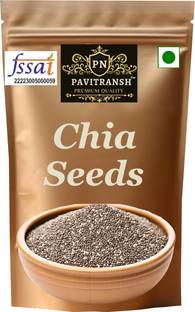 pavitransh Organic Raw Chia Seed For Weight Loss | Rich in Fibre, Omega3, Calcium, Zinc Chia Seeds