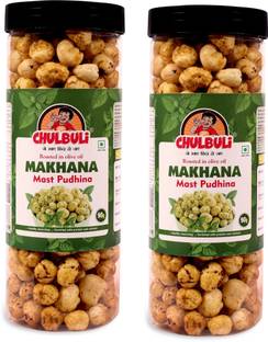 ppchulbuli MAST PUDINA Makhana Roasted in Olive Oil Lotus Seeds(Makhana)