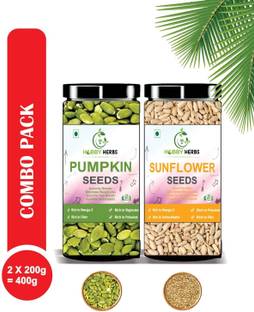 Hobby Herbs Super Saver Combo Seeds 2 x 200g Sunflower Seeds, Pumpkin Seeds
