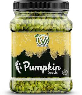 wellcure Raw Pumpkin Seeds | 100% Natural & Gluten-Free | Rich in Protein, Fiber & Zinc | Pumpkin Seeds