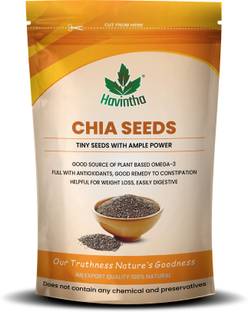 Havintha Natural Raw Chia Seeds for Weight Loss, Energy Super Food, Snacks Good for Health Chia Seeds