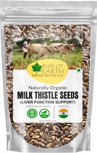 Bliss of Earth Milk Thistle Seeds Organic for Guts Health & Boost Immunity, High in Protein Milk Thistle Seeds