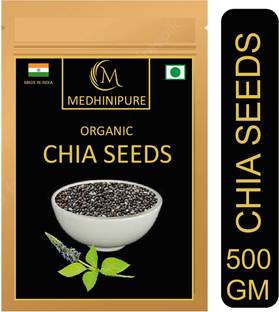 medhinipure Nature Raw Chia Seeds Rich in Omega 3 for Weight Loss Chia Seeds (500 g) Chia Seeds