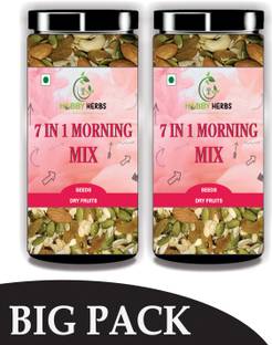 Hobby Herbs 7in1 Morning Mix 1 kg | Roasted and Salted Seed | Dry Fruit Mix | Mix Seeds Mixed Seeds