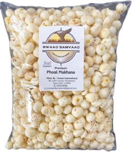 SWAAD SAMVAAD Hand Picked premium quality Phool Makhana I Fox Nut I Lotus Seed IMithila Makhan