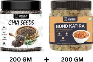 simbex chia seed and gomd kathira Black Chia Seeds