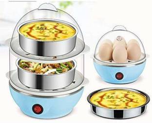 Z-one Egg Cooker Machine | Multi-Function Electric 2 Layer Boiler & Steamer| Egg Cooker