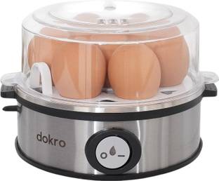 dokro Electric Egg Boiler, 360-Watt | Boils up to 7 Eggs | 3 Boiling Modes | Stainless Steel Egg Cooker