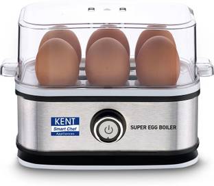 KENT Super Egg Boiler, Stainless Steel Body & Heating Plate Automatic Turn-Off 116069 Egg Cooker