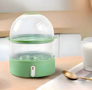 GETHOME 2 layer Egg Boiler Fast to Heat 150W Electric Cooker/ Poacher/Steamer with Egg Tray & Measuring Cup Egg Cooker