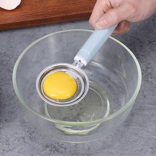 SHIDHMI Sieve Kitchen Gadget Cooking/Baker Tool Egg Extractor Egg Separator Egg Yolk White Filter Food Grade Egg Divider Stainless Steel Egg Egg Cooker