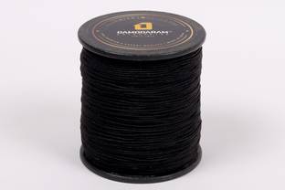 DAMODARAM Elastic Thread and Cord Black Elastic