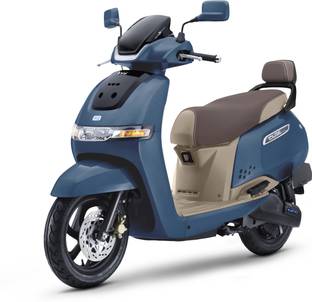 TVS iQube S 3.5 kWh Booking for Ex-Showroom Price (With Charger, Starlight Blue, Beige)