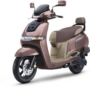 TVS iQube S 3.5 kWh Booking for Ex-Showroom Price (With Charger, Bronze, Beige)