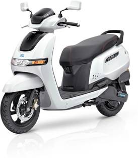 TVS iQube 2.2 kWh Booking for Ex-Showroom Price (With Charger, Pearl White)