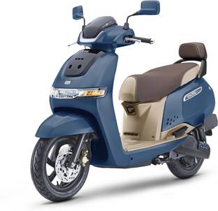 TVS iQube 3.1 kWh Booking for Ex-Showroom Price (With Charger, Starlight Blue, Beige)