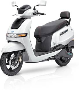 TVS iQube 3.5 kWh Booking for Ex-Showroom Price (With Charger, Pearl White)