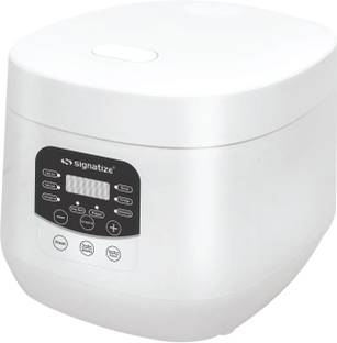 SIGNATIZE Smart Electric Rice Cooker Portable Rice Cooker for 2-6 People Touch Control Electric Rice Cooker with Steaming Feature