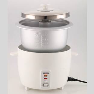Sheffield Classic Electric Rice Cooker, Detachable power cord, Cool touch handles | 1.8 Ltr Electric Rice Cooker with Steaming Feature
