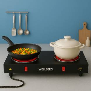 WELLBERG 2000 W Radiant Cooktop Push Button