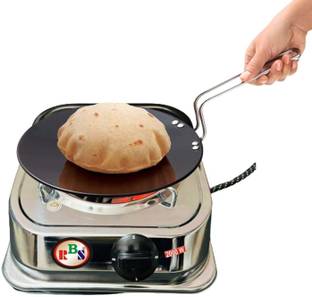 RBS ISI Element 2000 Watts Electric Cook Heater Stove Cooktop स्टेनलेस स्टील मैनुअल गैस चूल्हा