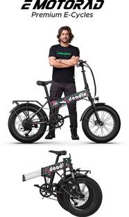 EMotorad Pro Fat-Tire Foldable Electric Mountain Bike – 250W 29 inches Single Speed Lithium-ion (Li-ion) Electric Cycle