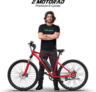 EMotorad X1 Cherry Red 27.5 inches Single Speed Lithium-ion (Li-ion) Electric Cycle