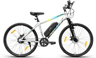 Ninety one Wynd 7.8Ah Battery Front Suspension 250 Watt IP65 BLDC Motor Grey Green 27.5 inches Single Speed Lithium-ion (Li-ion) Electric Cycle