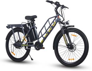 Motovolt Hum Standard Mid Range Carbon Grey 26 inches Single Speed Lithium-ion (Li-ion) Electric Cycle